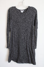 Charter Club Intimates Gray Leopard Print Nightgown | XS