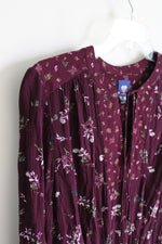 Route 66 Burgundy Long Sleeved Dress | S