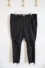 Universal Thread Mid Rise Skinny Black Jeans | 18