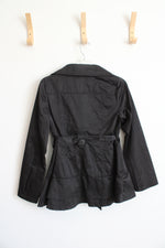 Me Jane Kids Black Button Up Coat | 16