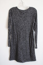 Charter Club Intimates Gray Leopard Print Nightgown | XS