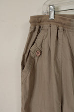 Jordana New York Tan Cuffed Capris | 3XL