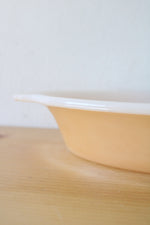 Fire-King 468 Orange Peach Lustre Divided Oval Dish