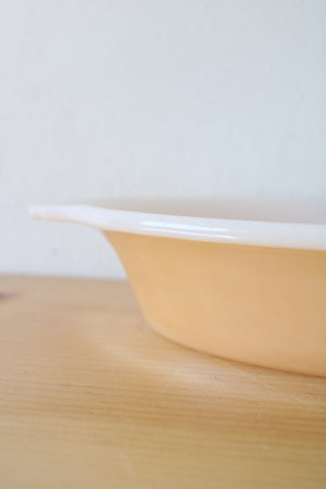 Fire-King 468 Orange Peach Lustre Divided Oval Dish