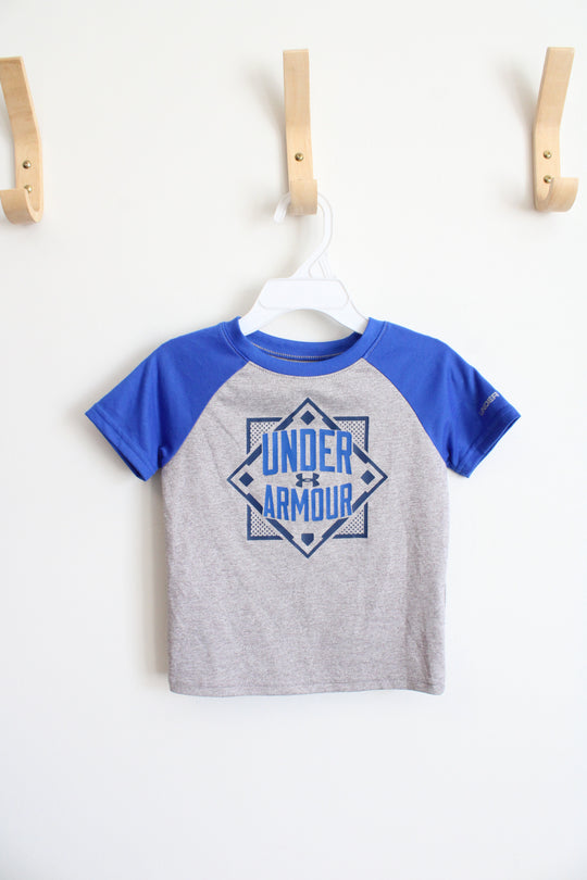 Under Armour Heatgear Blue and Gray Tee | 12M
