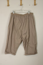 Jordana New York Tan Cuffed Capris | 3XL