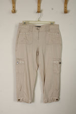 White House Black Market Tan Cargo Capris | 2