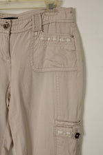 White House Black Market Tan Cargo Capris | 2