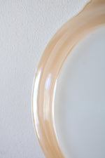 Fire-King 468 Orange Peach Lustre Divided Oval Dish
