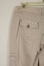 White House Black Market Tan Cargo Capris | 2