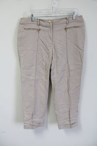 Jones New York Stretch Tan Capri | 10