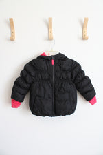 Cherokee Black Polka Dot Coat | 18M