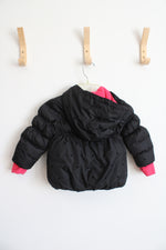 Cherokee Black Polka Dot Coat | 18M