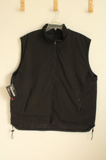 NEW Layer Black Zip Front Nylon Vest | XXL