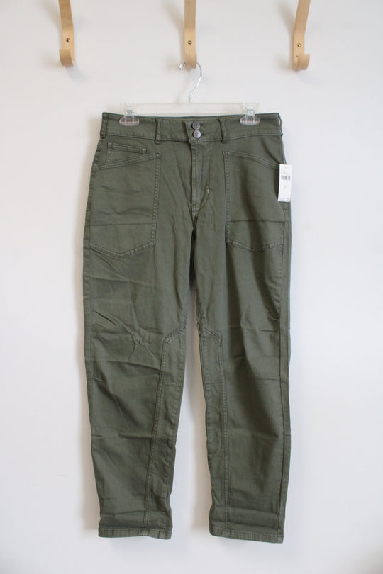 NEW Anthropologie Pilcro Moss Green The Wanderer Pants