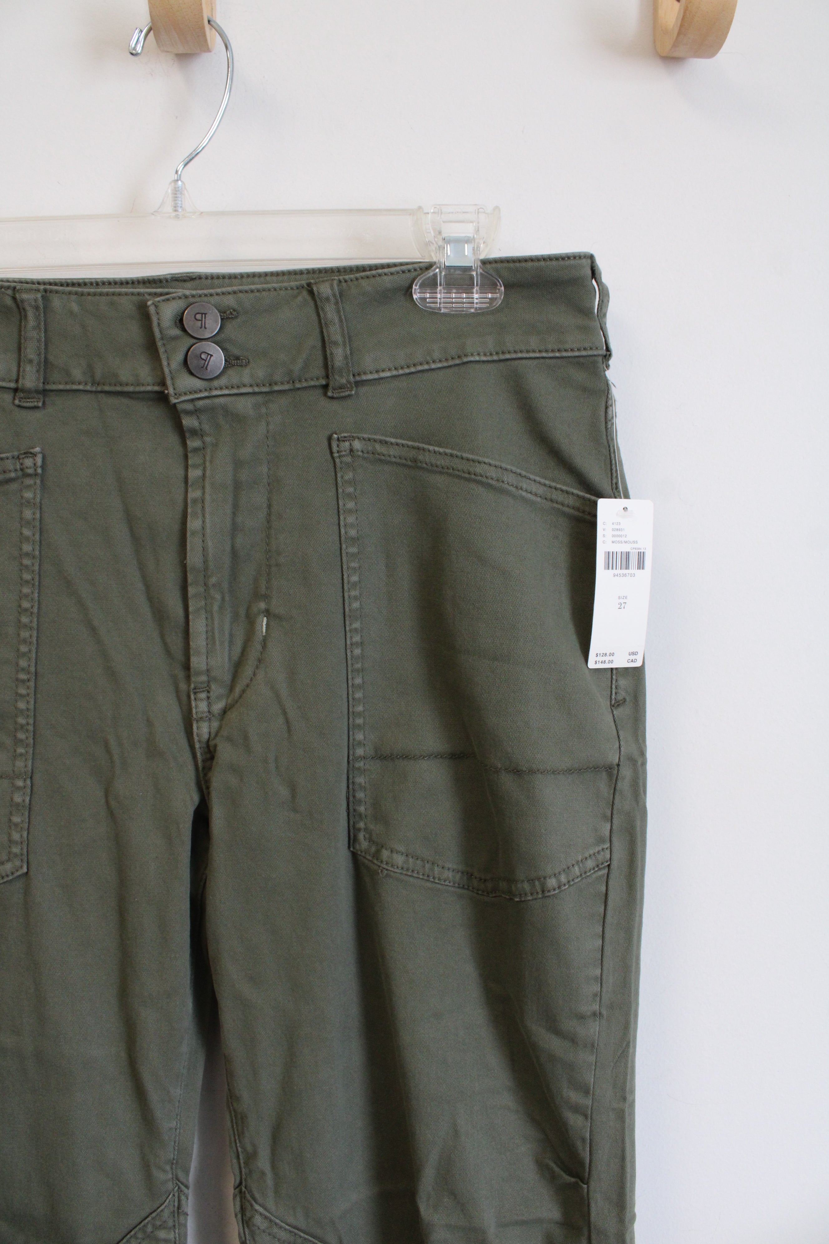 NEW Anthropologie Pilcro Moss Green The Wanderer Pants