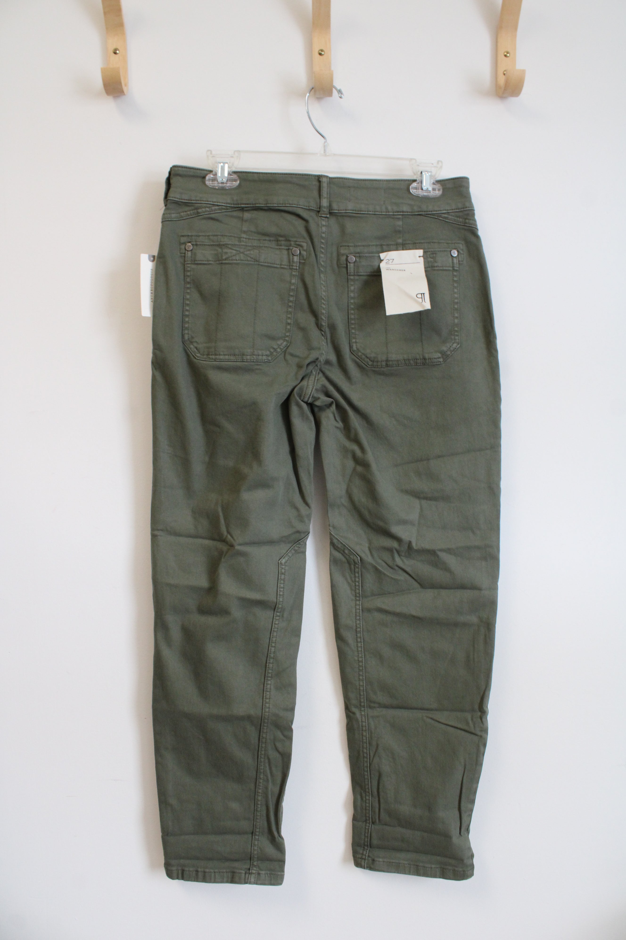 NEW Anthropologie Pilcro Moss Green The Wanderer Pants