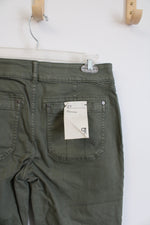 NEW Anthropologie Pilcro Moss Green The Wanderer Pants