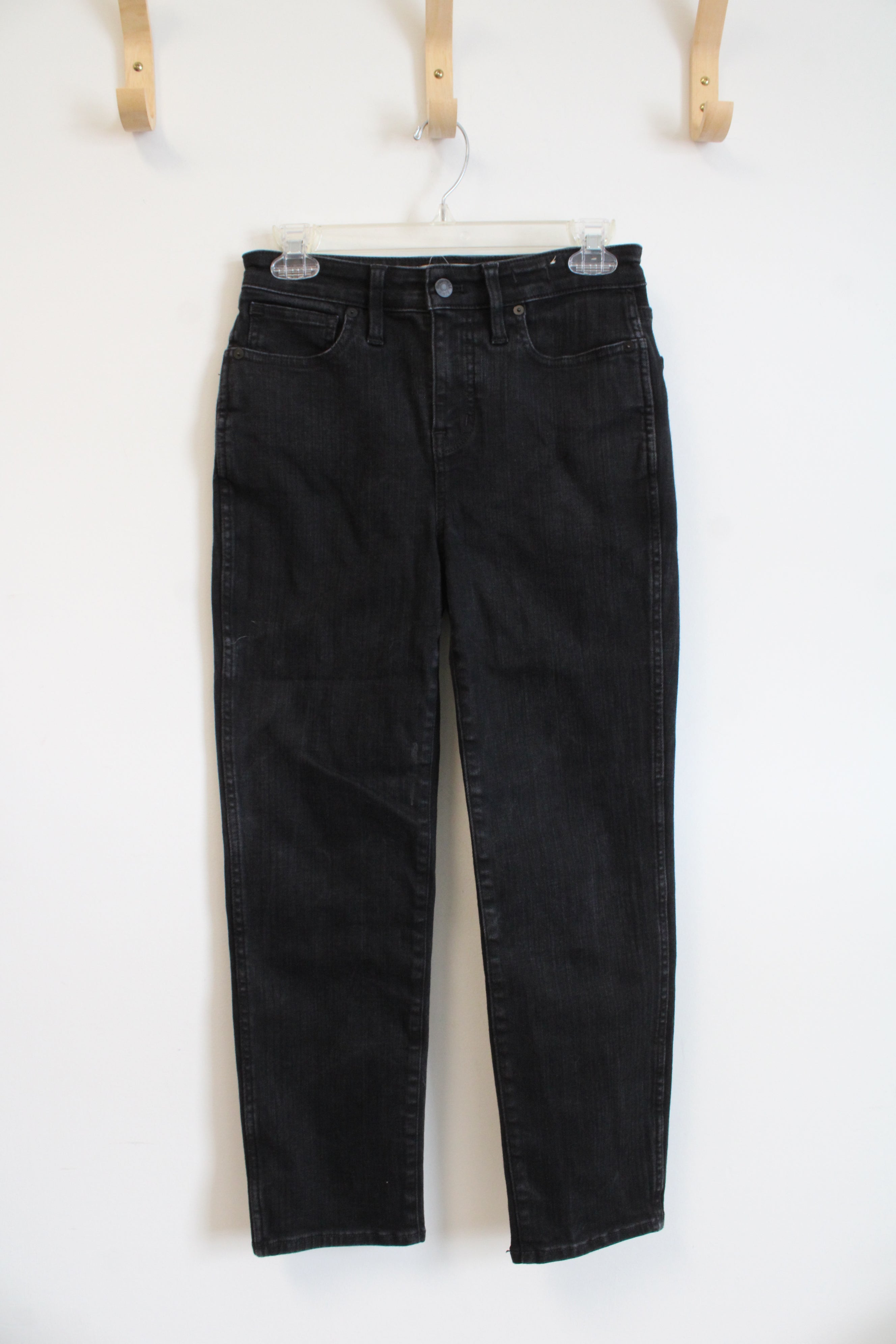 Madewell Curvy Stovepipe Black Jeans | 27P