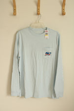 NEW Vineyard Vines Light Blue Long Sleeve Hockey Shirt | M
