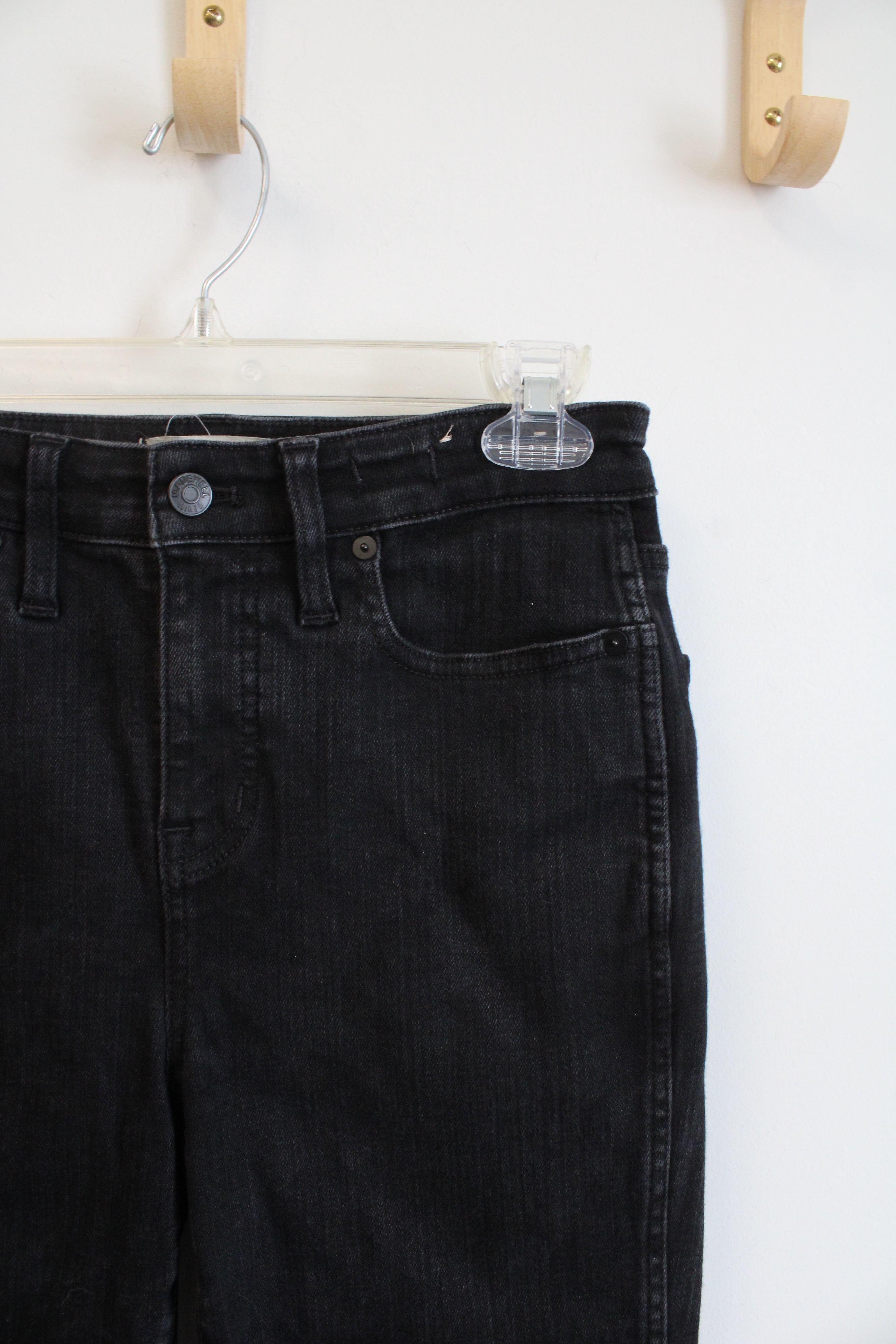 Madewell Curvy Stovepipe Black Jeans | 27P