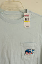 NEW Vineyard Vines Light Blue Long Sleeve Hockey Shirt | M