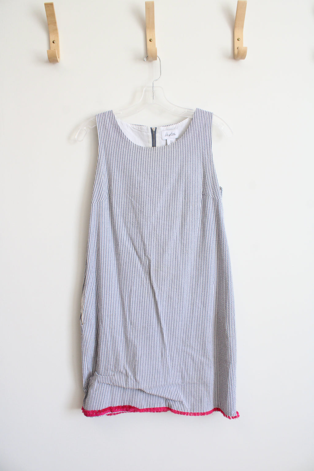 Heyton Sleeveless Blue and White Striped Dress | 4 (S)