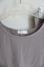 Kali Fashions Gray Lightweight Flowy Top & Pants Set | M