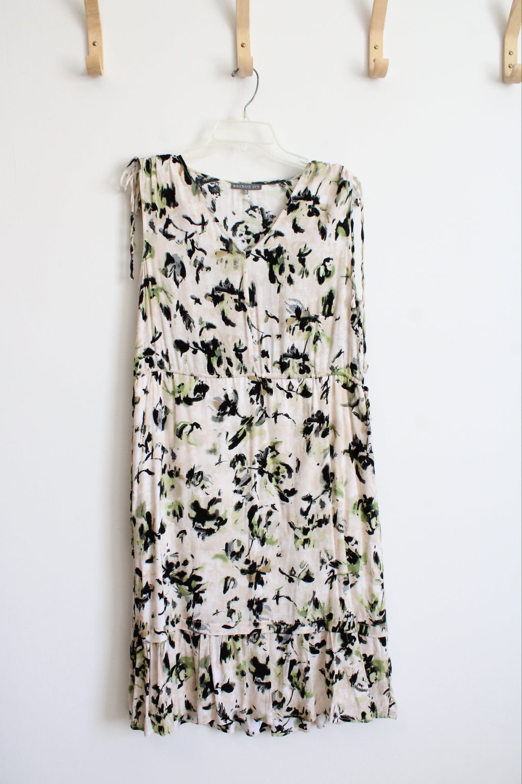 Brixon Ivy Floral Patterned Tie Dress | M