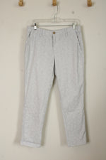 Gap White Printed Girlfriend Chinos | 8
