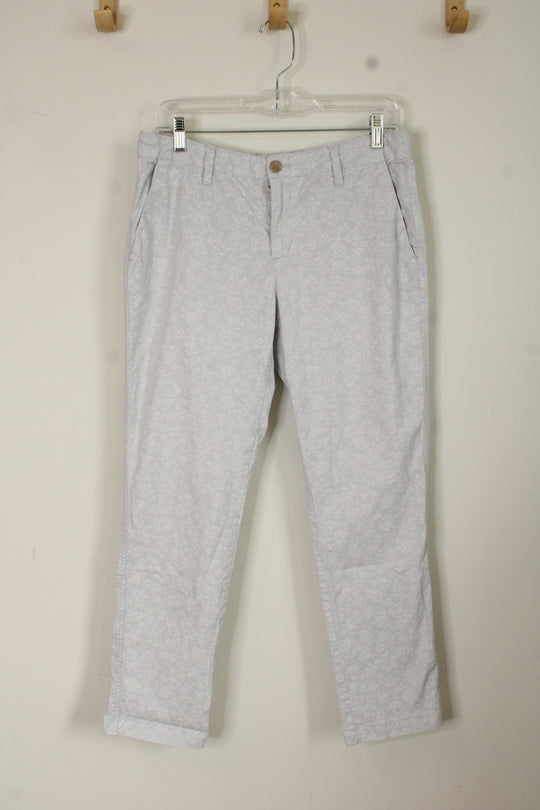 Gap White Printed Girlfriend Chinos | 8