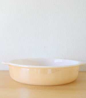 Fire-King 450 Orange Peach Lustre 8" Dish