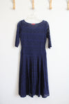 Signature by Sangria Blue Lace Dress | 4 (S)