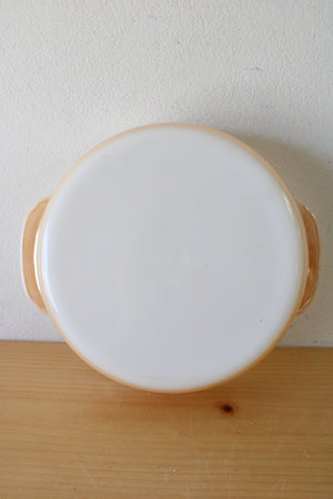 Fire-King 450 Orange Peach Lustre 8" Dish