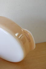 Fire-King 450 Orange Peach Lustre 8" Dish