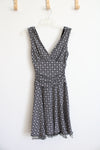 B Wear Sleeveless Black and White Patterned Dress | S