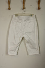 Lee Relaxed Fit White Cargo Capris | 10