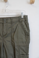 St. John's Bay Olive Green Cargo Capri Pants | 6