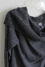 Soho Street New York & Co. Gray Knit Cowl Neck Sweater Dress | L