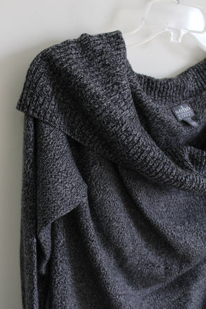 Soho Street New York & Co. Gray Knit Cowl Neck Sweater Dress | L