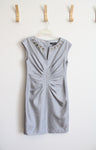 Jessica Howard Sleeveless Gray Jeweled Dress | 8 (M)