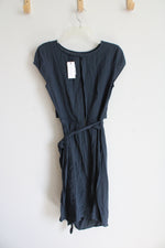 NEW Sugar Lips Dusty Blue Cut-Out Wrap Dress | S