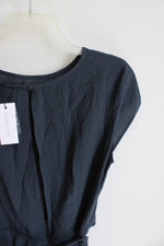 NEW Sugar Lips Dusty Blue Cut-Out Wrap Dress | S