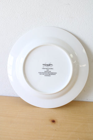 American Atlier At Home Christmas Floral 5429 Plate | 8"