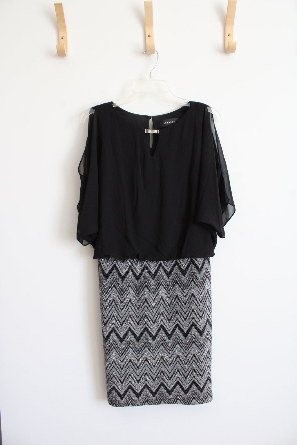 Scarlett Black Glitter Dress | 4 (S)