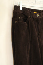 Ruby Rd. Brown Corduroy Straight leg Pants | 6