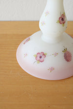 Fenton Berries & Blossoms Satin Candlesticks | 6"