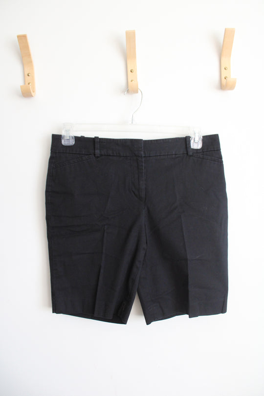 Talbots Black Chino Shorts | 8 Petite