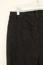 Simply Vera by Vera Wang Black Textured Cropped Pants | 8