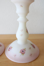 Fenton Berries & Blossoms Satin Candlesticks | 6"